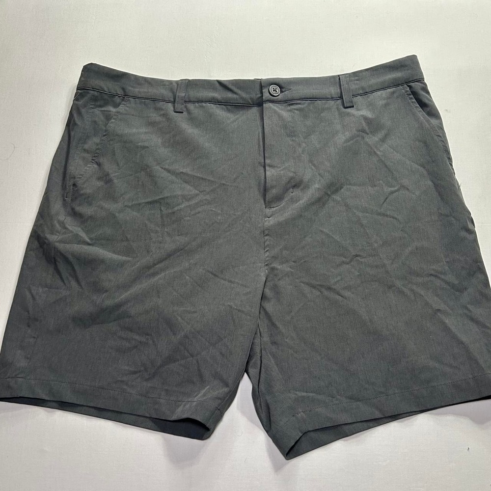 1764 Golf Signature Mens Performance Shorts Gray Size 40 Flat Front Stretch - Picture 7 of 7